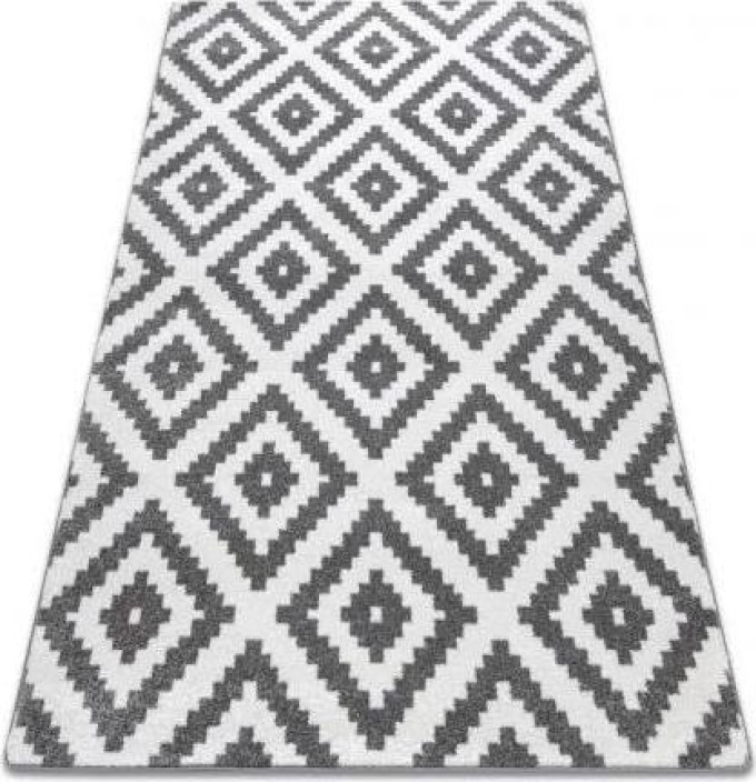 koberec SKETCH F998 Čtverce, krém šedý velikost 240x330 cm | krásné koberce cz