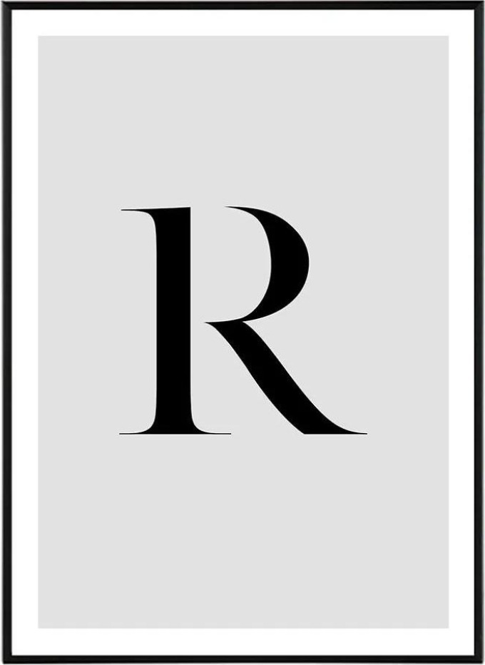 Letter R - 30x40 cm Obraz