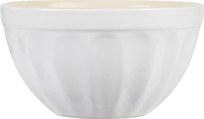 IB LAURSEN Miska na müsli Mynte Pure White, bílá barva, keramika