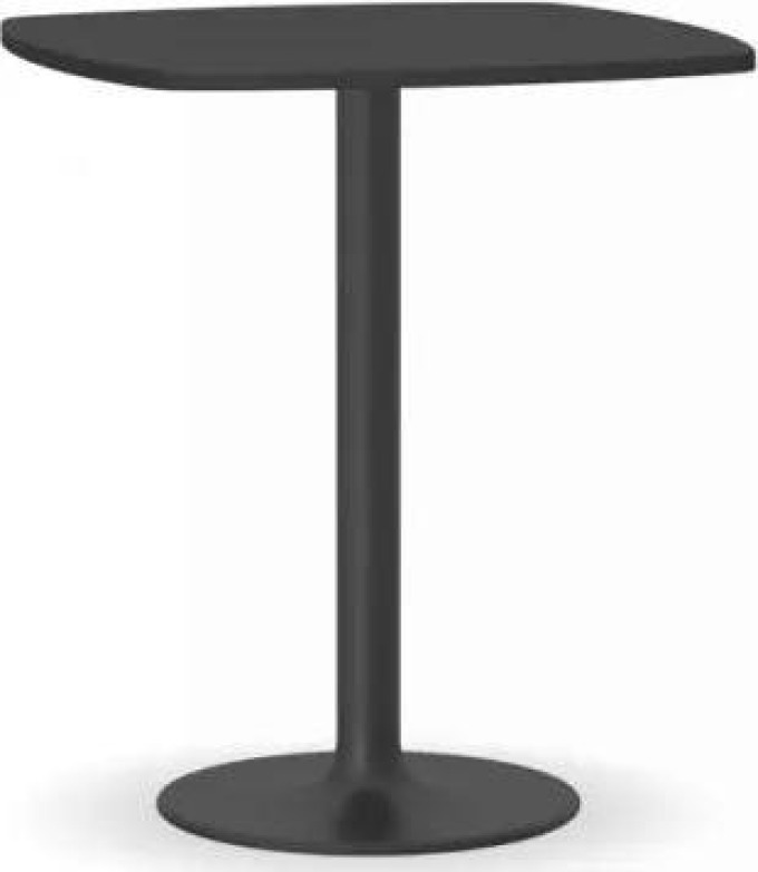 Konferenční stolek FILIP II, 660x660 mm, černá podnož, deska grafit