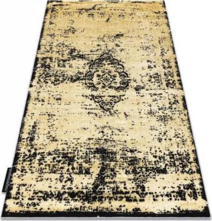 Moderní koberec DE LUXE 2083 ornament vintage Strukturální, zlato / velikost 140x190 cm | krásné koberce cz