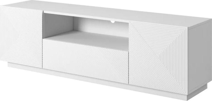 TV stolek Asha 167 cm - bílý mat