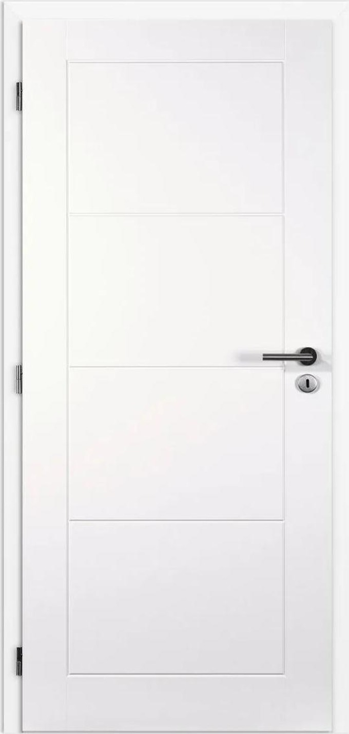 Doornite Dakota Interiérové dveře 60 L, 646 × 1983 mm, lakované, levé, bílé, plné