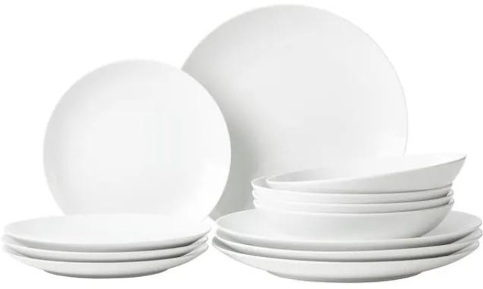 Sada porcelánového nádobí Delight Modern, pro 4 osoby (12 dílů)