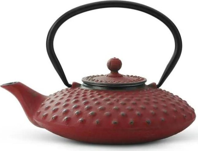 Bredemeijer Litinová konvička na čaj Xilin 0,8L, červená