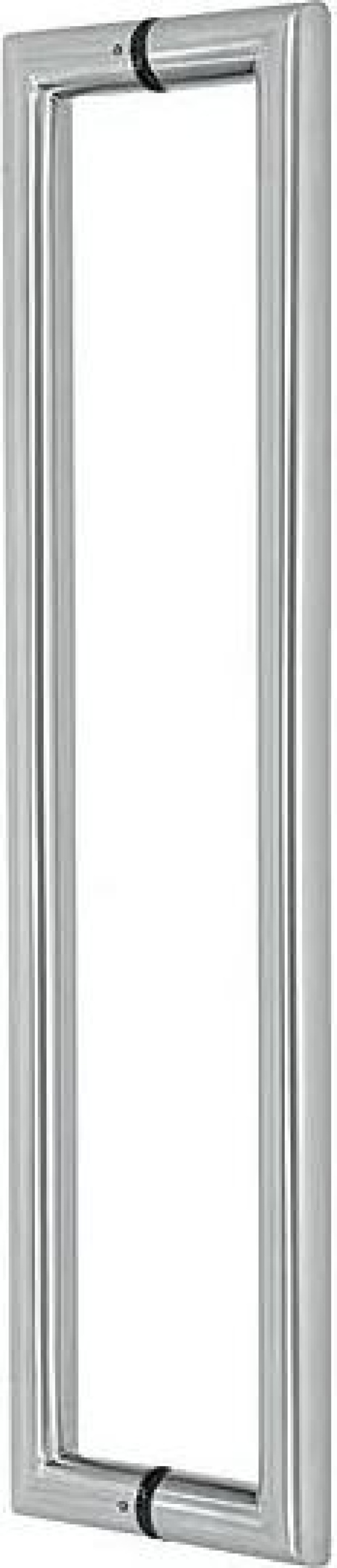 Madlo EUROLATON pro skleněné a dřevěné dveře - 82 (nerez), 455 x 425 x 80 (pár)