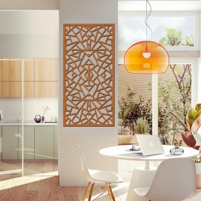 dřevo života Dekorační panel GEOMETRY Barevný vzor: Třešeň, Rozměry (cm): 30x60