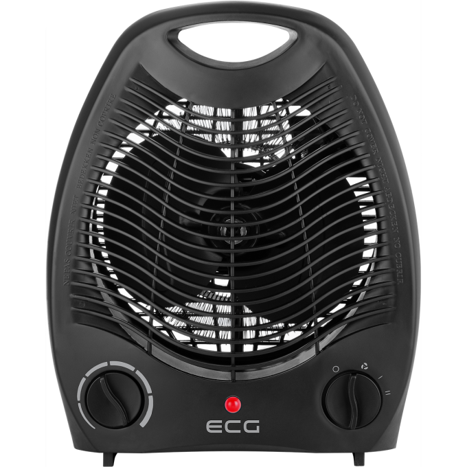 ECG TV 3030 Heat R Black teplovzdušný ventilátor, černá