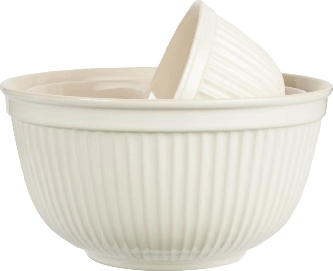 IB LAURSEN Keramická mísa Mynte Butter Cream Velikost S, krémová barva, keramika