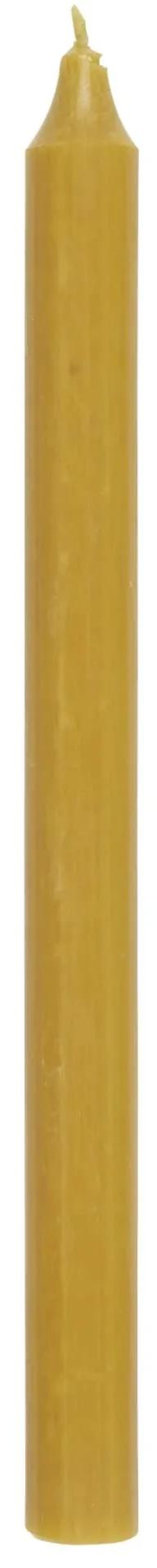 IB LAURSEN Svíčka Curry 29 cm, žlutá barva, vosk
