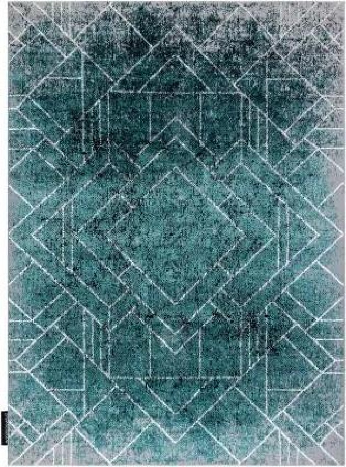 Moderní koberec DE LUXE 626 Geometrický, diamanty Strukturální šed velikost 120x170 cm | krásné koberce cz