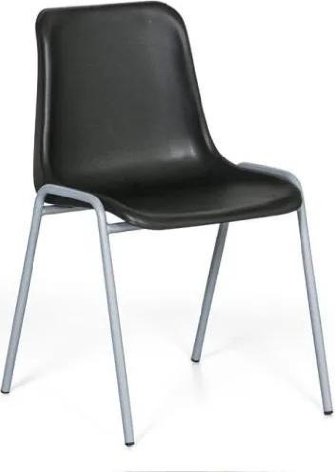 Plastová jídelní židle AMADOR, černá