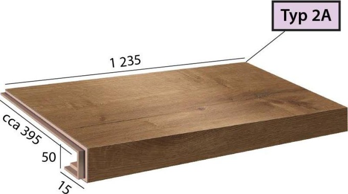 Vinylové schody Ecoline Step 2A - 9521 Dub kouřový