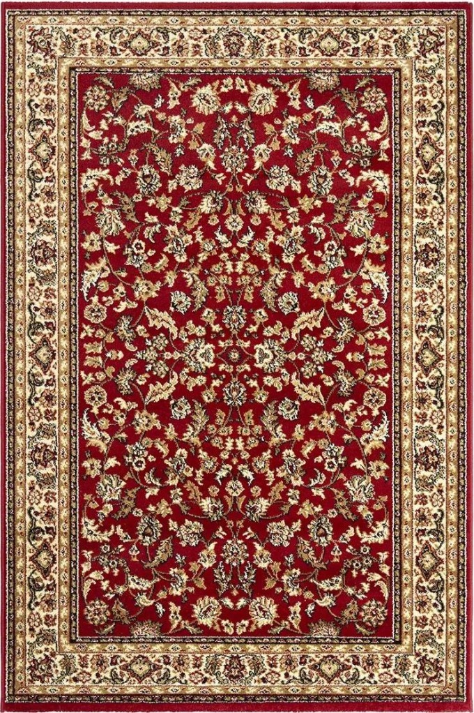 Kusový koberec SOLID 50/CEC, Červená, Vícebarevné, 133 x 200 cm - Tradiční orientální ornamenty a sytá barevnost pro dokonalý interiér
