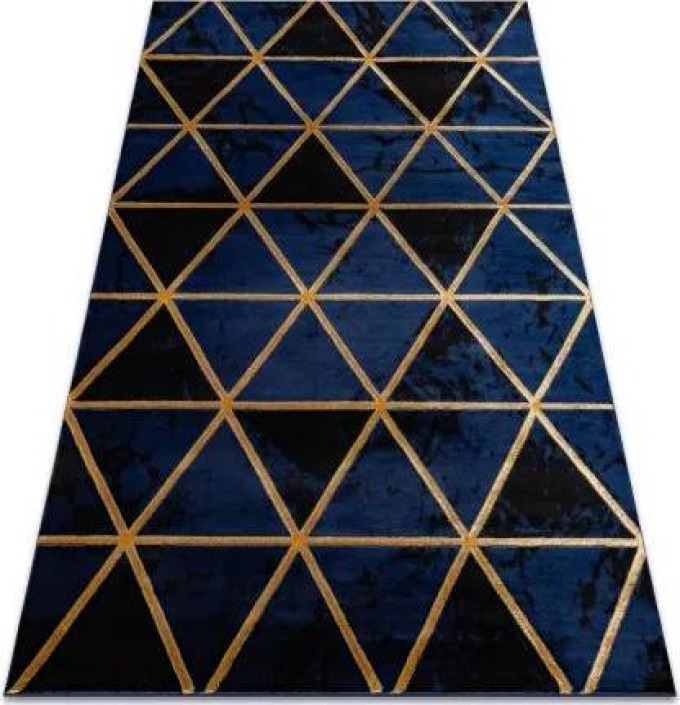 koberec EMERALD výhradní 1020 glamour, stylový mramor, trojúhelníky t velikost 120x170 cm | krásné koberce cz