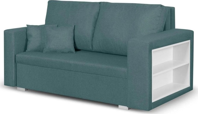 Rozkládací dvoumístná pohovka s funkcí spaní a různými barevnými možnostmi pro komfort a pohodlí v interiéru