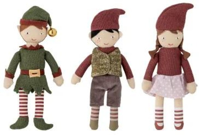 Vánoční skřítci Jingle Elfs - set 3 ks Bloomingville