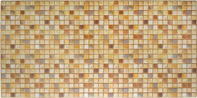Obkladové panely 3D PVC TP10007011, rozměr 955 x 480 mm, mozaika Marakesh hnědá, GRACE