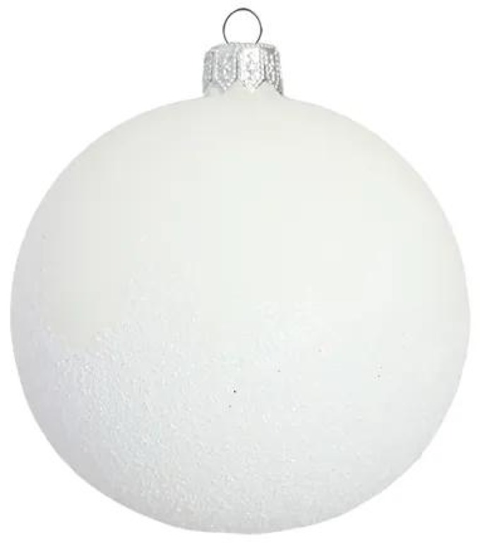 Bílá ozdoba s posypem zdola