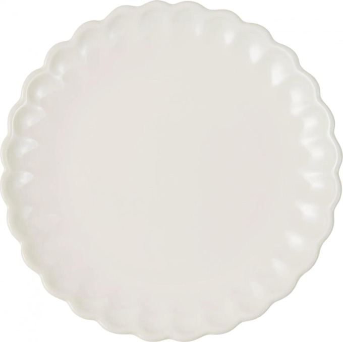 IB LAURSEN Talíř Mynte Butter Cream 19,5 cm, krémová barva, keramika