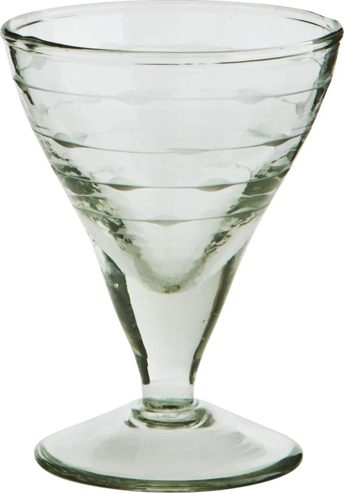 MADAM STOLTZ Sklenice na koktejl Glass Cutting 180 ml, čirá barva