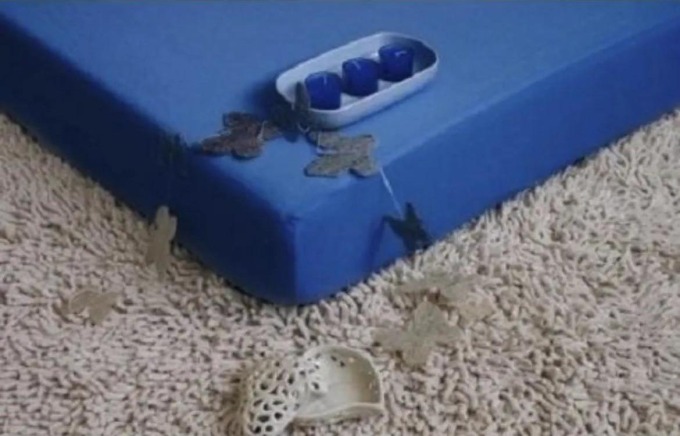 Prostěradlo jersey modrá TiaHome - 70x140cm