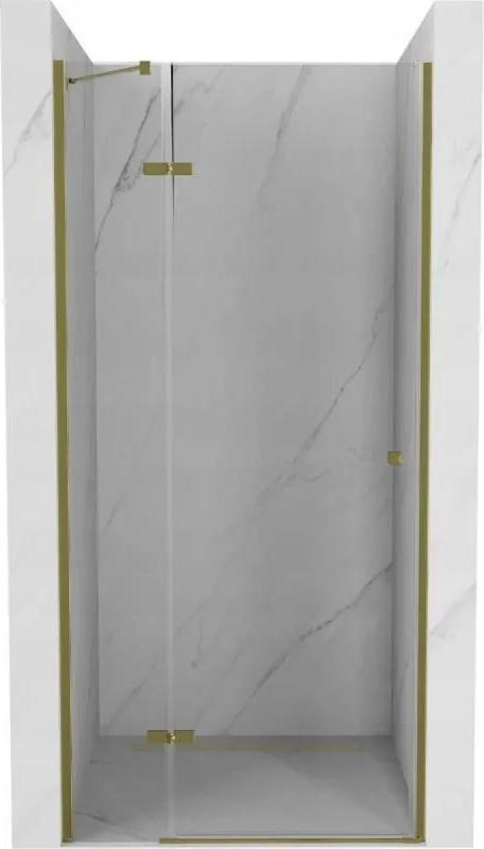 Mexen Roma otočné sprchové dveře 70 cm, Průhledné, Zlatá - 854-070-000-50-00