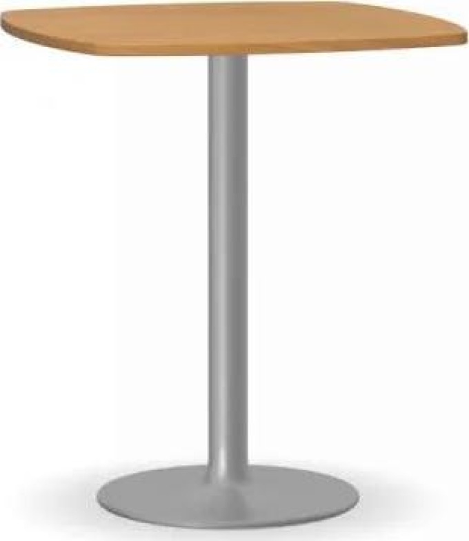 Konferenční stolek FILIP II, 660x660 mm, šedá podnož, deska buk
