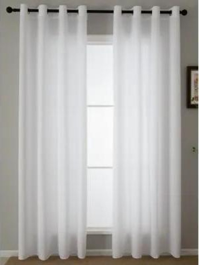 Závěsy Zara bílá – 140 × 250 cm (2 ks)