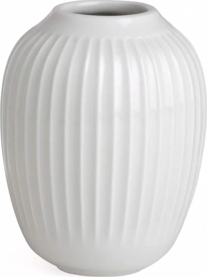 KÄHLER Keramická váza Hammershøi White 10,5 cm, bílá barva, keramika