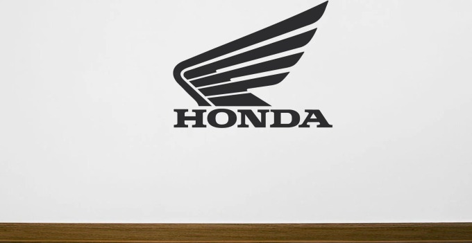 Lepy.cz Samolepka na zeď Honda - logo Velikost (šířka x výška): 30x24cm, Barevná varianta: Pastelová oranžová