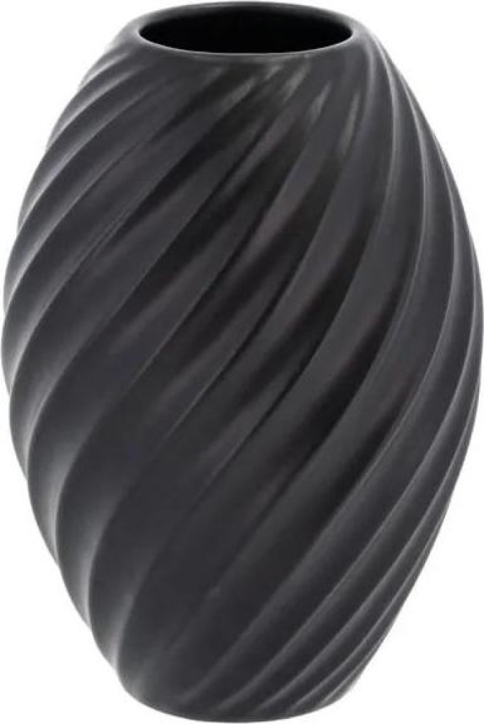 Morsø Porcelánová váza River 16 cm Black
