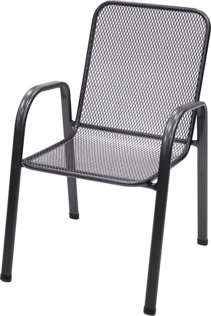 Kovová židle pro zahrady, terasy a restaurace - Sága nízká
