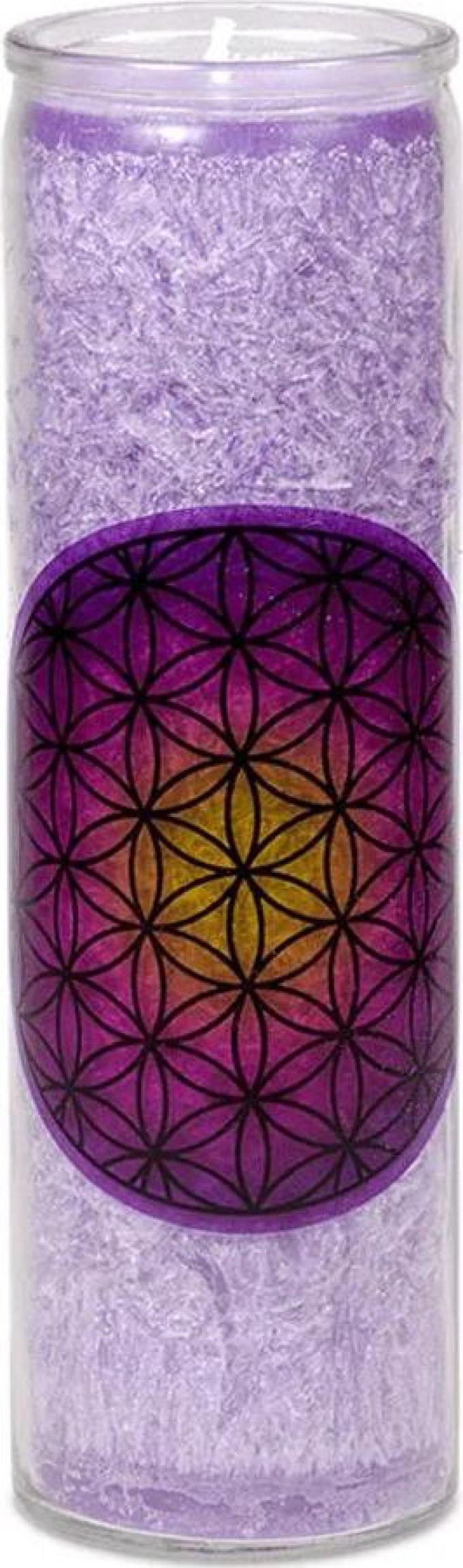 Mani Bhadra Vonná svíčka květ života - fialová