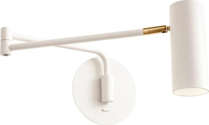 Redo 01-2368 nástěnná lampa Pivot bílá, GU10, 64cm