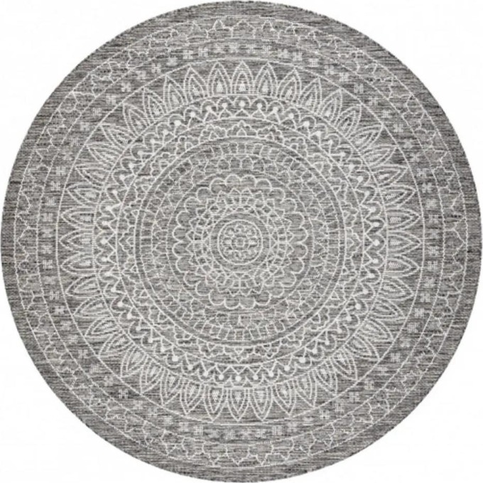 Kusový koberec Bineas šedý kruh 120cm