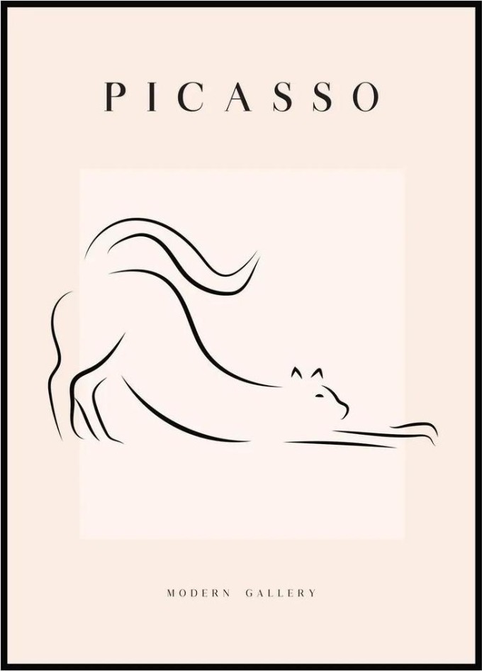 Pablo Picasso - Kočka 30 x 40 cm