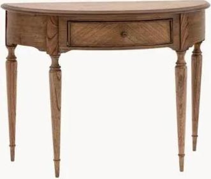 Polokulatý dřevěný konzolový stolek Madison