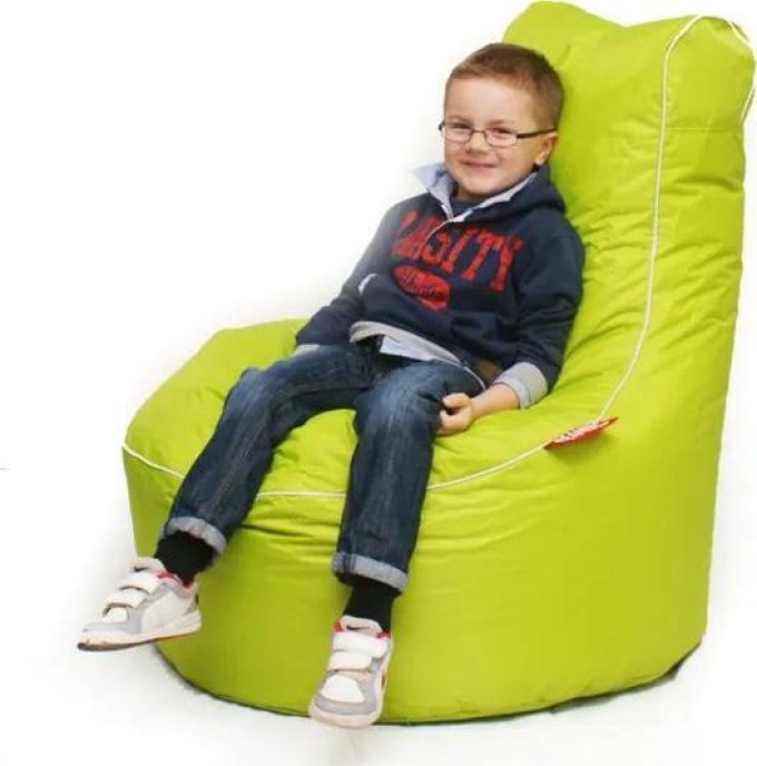 Moderní sedací vak v atraktivní limetkové barvě pro pohodlné posezení