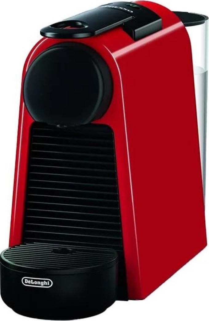 Plně automatický kávovar na kapsle Nespresso DeLonghi Essenza Mini EN85.R - červený