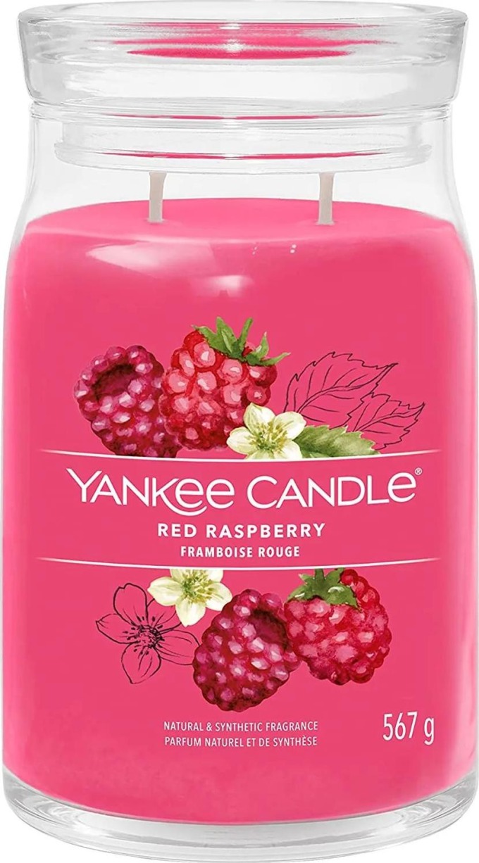 Yankee Candle vonná svíčka Signature ve skle velká Red Raspberry 567 g