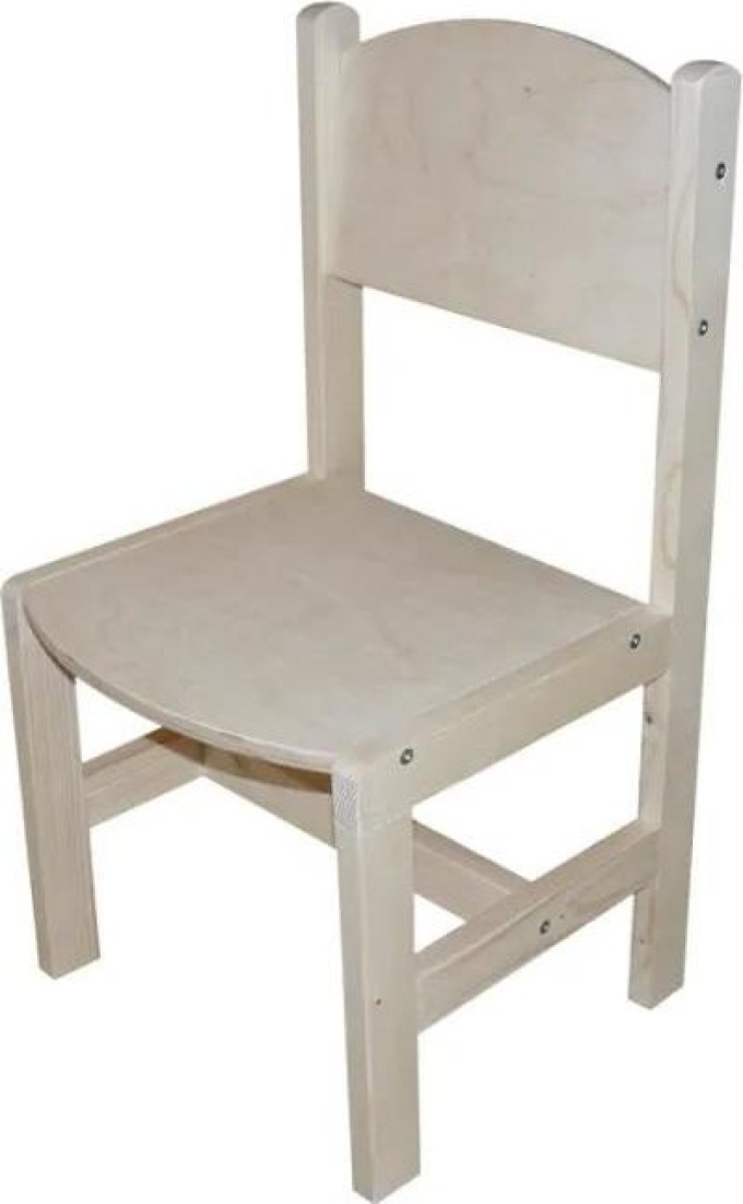 Bestent Dětská dřevěná židle s opěradlem