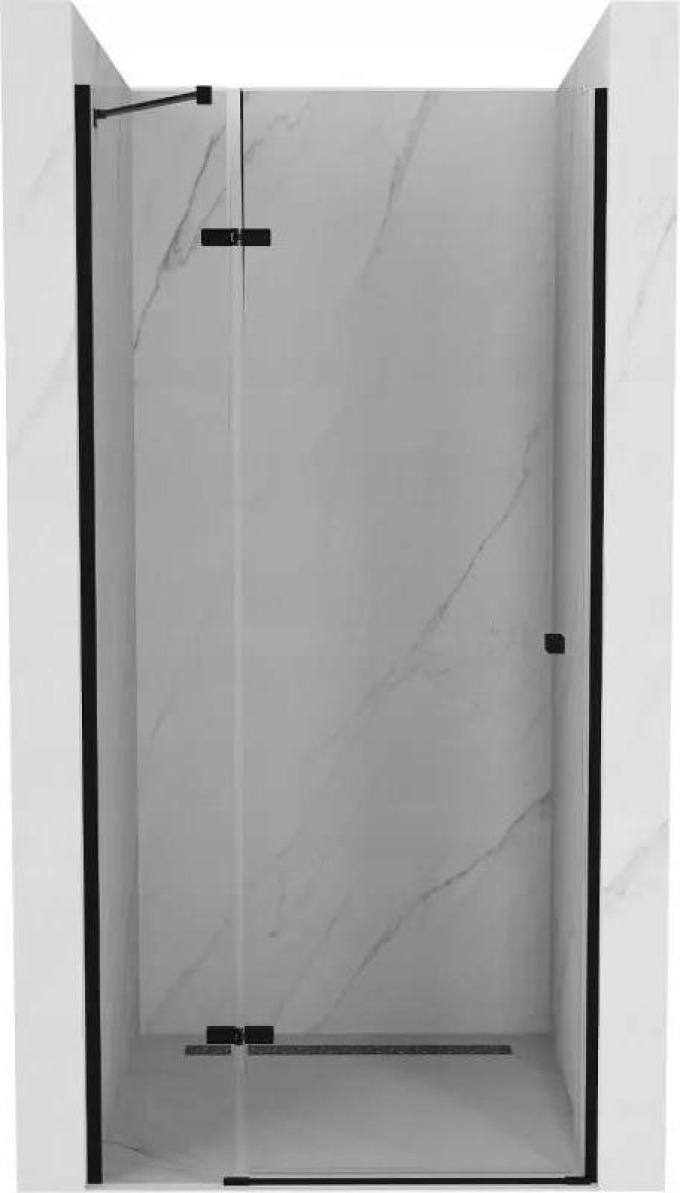 Mexen Roma otočné sprchové dveře 90 cm, Průhledné, Černá - 854-090-000-70-00