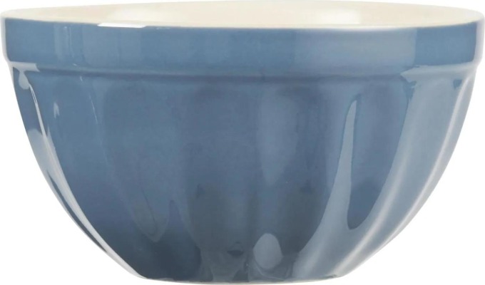 IB LAURSEN Miska na müsli Mynte Cornflower, modrá barva, keramika