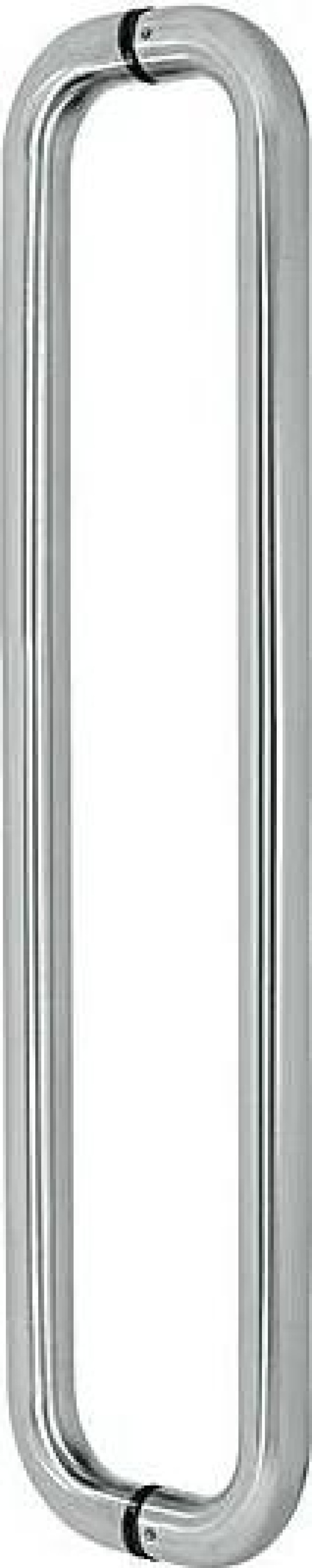 Madlo EUROLATON pro skleněné a dřevěné dveře - 81 (nerez), 630 x 600 x 80 (pár)