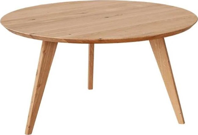 Konferenční stolek kulatý, dub, barva přírodní dub, kolekce Orbetello, rozměr 90 cm