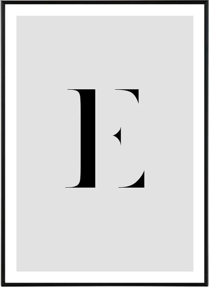 Letter E - 30x40 cm Obraz