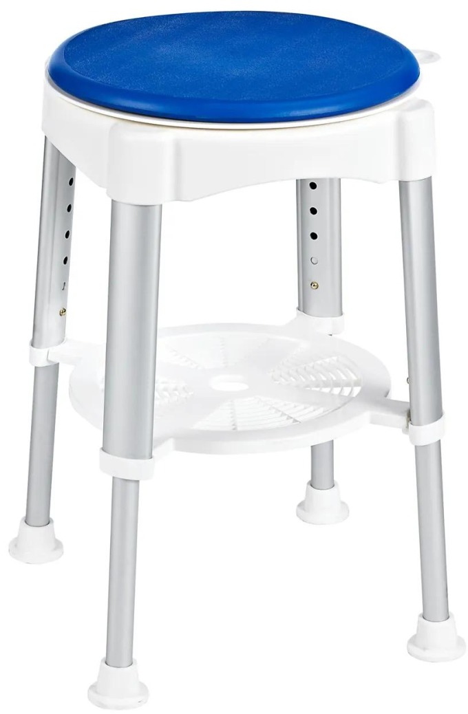 Ridder Premium Stolička otočná, nastavitelná výška, bílá/modrá, A0050401