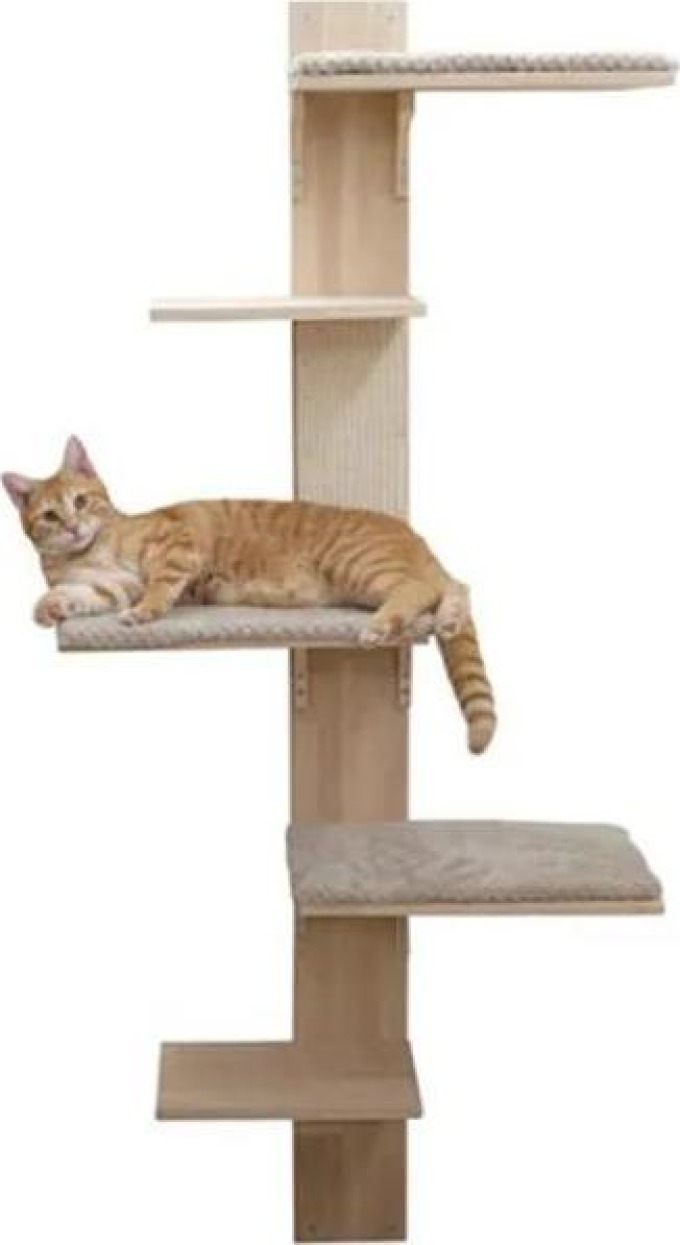 Kerbl Škrabadlo pro kočky TIMBER - kočičí strom na zeď 150 cm 0453-XG
