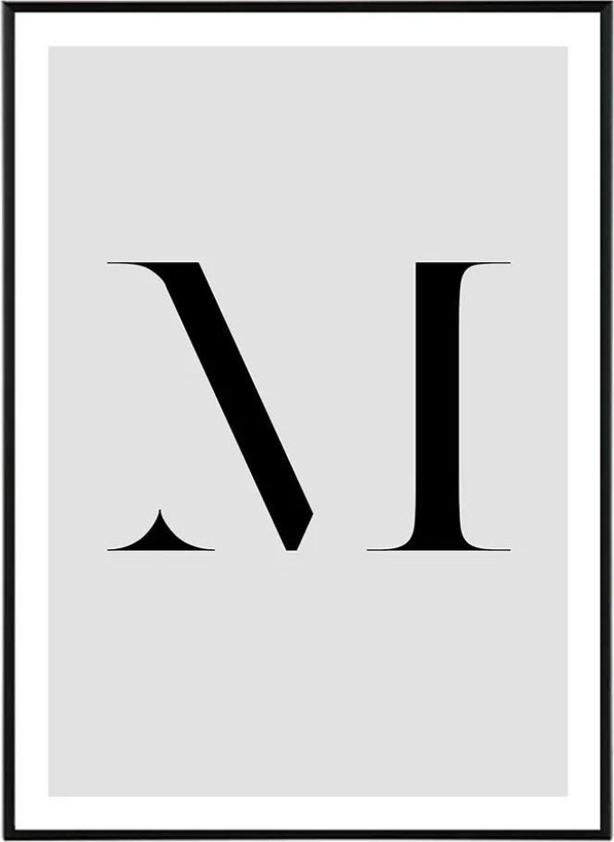 Letter M - 30x40 cm Obraz